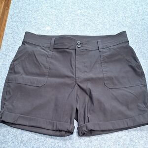 Eddie Bauer Black Cargo Shorts with Sturdy Cotton Blend